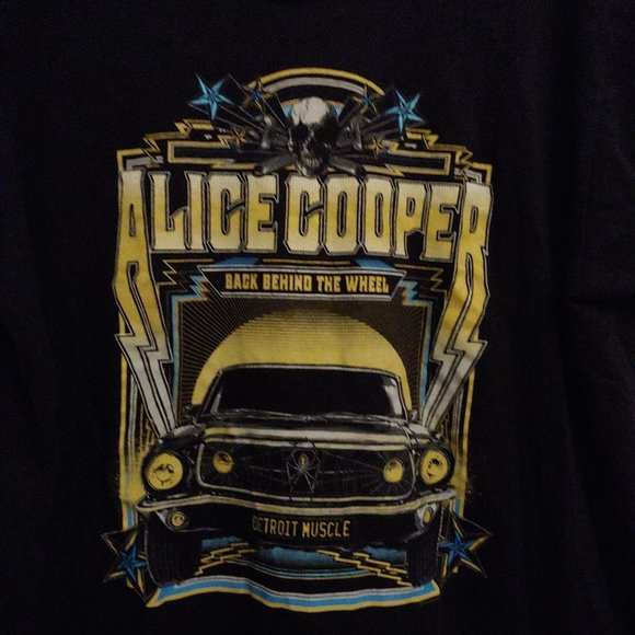 Alice Cooper Back Behind the Wheel band tour 2021 tshirt - Picture 5 of 8